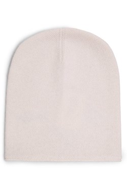 Marie Lund Damska czapka z czystego kaszmiru Kobiety Kaszmir écru jednolity ze sklepu vangraaf w kategorii Czapki zimowe damskie - zdjęcie 162805390
