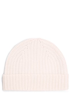 Marie Lund Damska czapka z czystego kaszmiru Kobiety Kaszmir écru jednolity ze sklepu vangraaf w kategorii Czapki zimowe damskie - zdjęcie 162805404