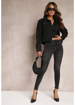 Czarne Jeansy Skinny z Efektem Push Up Olinnere ze sklepu Renee odzież w kategorii Jeansy damskie - zdjęcie 162809520