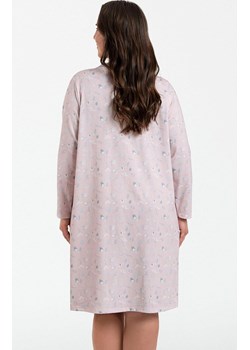 Koszula nocna damska na długi rękaw Daniela, Kolor różowy, Rozmiar 2XL, Italian Fashion ze sklepu Intymna w kategorii Koszule nocne - zdjęcie 162810413