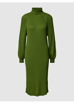 Sukienka z dzianiny o długości do kolan z golfem model ‘LINE’ - id: 1864741 - marki Object - 162811120 Sukienka z dzianiny o długości do kolan z golfem model ‘LINE’ ze sklepu Peek&Cloppenburg w kategorii Sukienki - zdjęcie 162811120