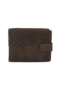 Ekskluzywny portfel męski z zapięciem - Brązowy ciemny ze sklepu Barberinis w kategorii Portfele męskie - zdjęcie 162814974