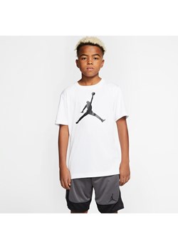 T-shirt dla dużych dzieci (chłopców) Jordan Dri-FIT - Biel ze sklepu Nike poland w kategorii T-shirty chłopięce - zdjęcie 162815620
