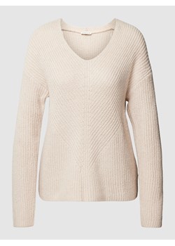 Sweter z dzianiny z obniżonymi ramionami ze sklepu Peek&Cloppenburg  w kategorii Swetry damskie - zdjęcie 162816814