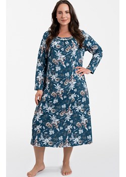 Koszula nocna damska na długi rękaw Hariet, Kolor niebiesko-biały, Rozmiar M, Italian Fashion ze sklepu Primodo w kategorii Koszule nocne - zdjęcie 162817554