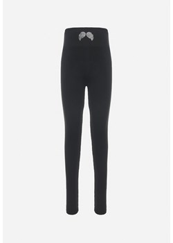 Czarne Legginsy Yaatir ze sklepu Born2be Odzież w kategorii Spodnie dziewczęce - zdjęcie 162820801