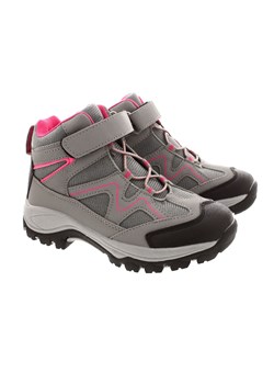 Szare buty trekkingowe dla dziewczynki na rzep ze sklepu 5.10.15 w kategorii Buty trekkingowe dziecięce - zdjęcie 162827570