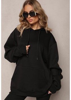 Czarna Bluza Oversize z Kapturem Nedussa ze sklepu Renee odzież w kategorii Bluzy damskie - zdjęcie 162830103