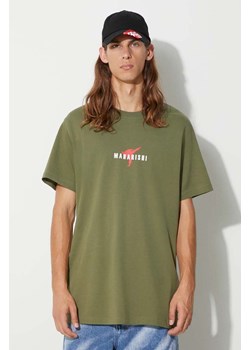 Maharishi t-shirt bawełniany Invisible Warrior T-Shirt kolor zielony z nadrukiem 1070 ze sklepu PRM w kategorii T-shirty męskie - zdjęcie 162830530