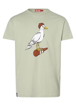 Derbe T-shirt męski Mężczyźni Bawełna seledynowy nadruk ze sklepu vangraaf w kategorii T-shirty męskie - zdjęcie 162832274
