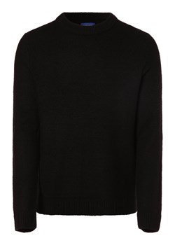 Jack & Jones Sweter męski Mężczyźni Bawełna czarny jednolity ze sklepu vangraaf w kategorii Swetry męskie - zdjęcie 162832301