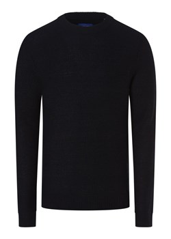 Jack & Jones Sweter męski Mężczyźni Bawełna granatowy jednolity ze sklepu vangraaf w kategorii Swetry męskie - zdjęcie 162832302