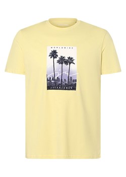 Jack & Jones T-shirt męski Mężczyźni Bawełna żółty nadruk ze sklepu vangraaf w kategorii T-shirty męskie - zdjęcie 162832331