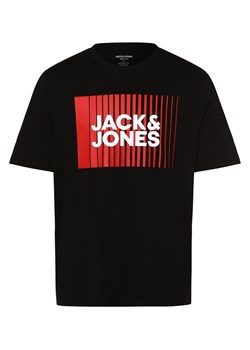 Jack & Jones T-shirt męski Mężczyźni Bawełna czarny nadruk ze sklepu vangraaf w kategorii T-shirty męskie - zdjęcie 162832340
