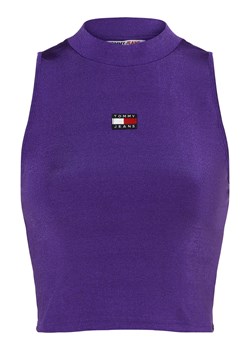 Tommy Jeans Top damski Kobiety purpurowy jednolity ze sklepu vangraaf w kategorii Bluzki damskie - zdjęcie 162832372