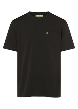 Scotch & Soda T-shirt męski Mężczyźni Bawełna antracytowy jednolity ze sklepu vangraaf w kategorii T-shirty męskie - zdjęcie 162832490