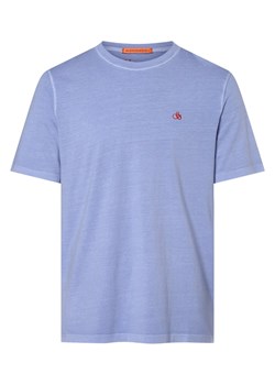 Scotch & Soda T-shirt męski Mężczyźni Bawełna niebieski jednolity ze sklepu vangraaf w kategorii T-shirty męskie - zdjęcie 162832492