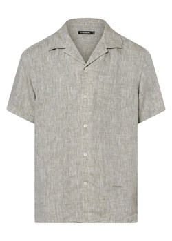 J.Lindeberg Męska koszula lniana Mężczyźni Regular Fit len trzcinowy marmurkowy ze sklepu vangraaf w kategorii Koszule męskie - zdjęcie 162832493
