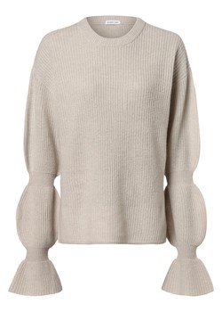 Designers Remix Sweter damski Kobiety Wełna jasny szary jednolity ze sklepu vangraaf w kategorii Swetry damskie - zdjęcie 162832524