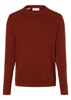 Selected Sweter męski Mężczyźni Bawełna sjena marmurkowy ze sklepu vangraaf w kategorii Swetry męskie - zdjęcie 162832533