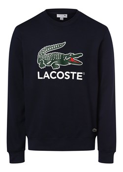 Lacoste Męska bluza nierozpinana Mężczyźni Bawełna granatowy nadruk ze sklepu vangraaf w kategorii Bluzy męskie - zdjęcie 162832794