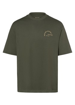 Mustang T-shirt męski Mężczyźni Bawełna jodłowy jednolity ze sklepu vangraaf w kategorii T-shirty męskie - zdjęcie 162832813