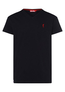 Derbe T-shirt męski Mężczyźni Dżersej granatowy jednolity ze sklepu vangraaf w kategorii T-shirty męskie - zdjęcie 162832832