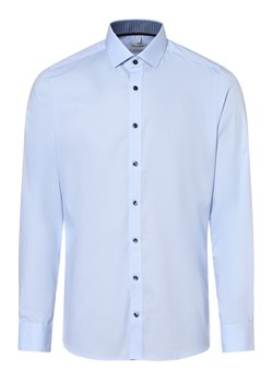 Olymp Level Five Koszula męska Mężczyźni Slim Fit Bawełna jasnoniebieski wypukły wzór tkaniny ze sklepu vangraaf w kategorii Koszule męskie - zdjęcie 162832860