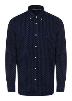 Tommy Hilfiger Koszula męska Mężczyźni Slim Fit Bawełna granatowy wzorzysty ze sklepu vangraaf w kategorii Koszule męskie - zdjęcie 162832863