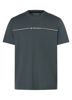 Tom Tailor T-shirt męski Mężczyźni Bawełna petrol jednolity ze sklepu vangraaf w kategorii T-shirty męskie - zdjęcie 162832913