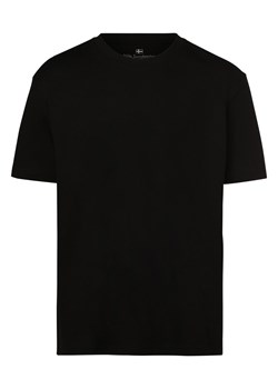 Nils Sundström T-shirt męski Mężczyźni Bawełna czarny jednolity ze sklepu vangraaf w kategorii T-shirty męskie - zdjęcie 162832951