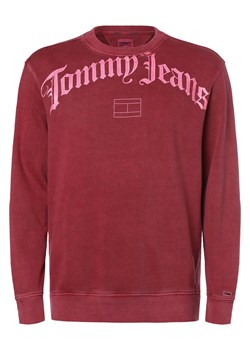 Tommy Jeans Męska bluza nierozpinana Mężczyźni Bawełna bordowy nadruk ze sklepu vangraaf w kategorii Bluzy męskie - zdjęcie 162832983