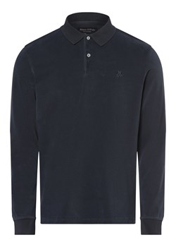 Marc O'Polo Męska koszulka polo Mężczyźni Bawełna granatowy jednolity ze sklepu vangraaf w kategorii T-shirty męskie - zdjęcie 162832991