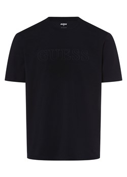 GUESS T-shirt męski Mężczyźni Bawełna granatowy nadruk ze sklepu vangraaf w kategorii T-shirty męskie - zdjęcie 162833112