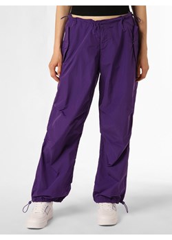 Tommy Jeans Spodnie Kobiety Sztuczne włókno purpurowy jednolity ze sklepu vangraaf w kategorii Spodnie damskie - zdjęcie 162833380