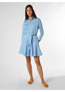 Polo Ralph Lauren Sukienka damska Kobiety Bawełna jasnoniebieski jednolity ze sklepu vangraaf w kategorii Sukienki - zdjęcie 162833730