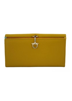 Duży portfel ze złotym zapięciem - Żółty ciemny ze sklepu Barberinis w kategorii Portfele damskie - zdjęcie 162836671