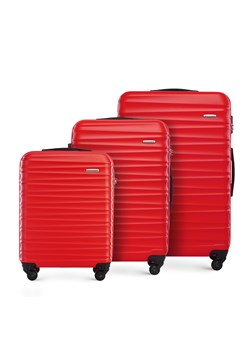Zestaw walizek z ABS-u z żebrowaniem ze sklepu WITTCHEN w kategorii Walizki - zdjęcie 162836970