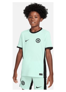 Koszulka piłkarska dla dużych dzieci Nike Dri-FIT Chelsea F.C. Stadium 2023/24 (wersja trzecia) - Zieleń ze sklepu Nike poland w kategorii T-shirty chłopięce - zdjęcie 162838021