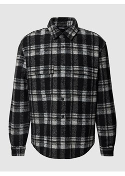 Koszula casualowa o kroju regular fit z dodatkiem wełny ze sklepu Peek&Cloppenburg  w kategorii Koszule męskie - zdjęcie 162838400