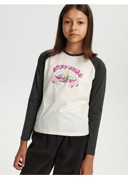Sinsay - Koszulka - kremowy ze sklepu Sinsay w kategorii Bluzki dziewczęce - zdjęcie 162844081