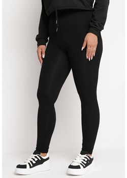 Czarne Legginsy ze Zwężanymi Nogawkami Okannera ze sklepu Born2be Odzież w kategorii Spodnie damskie - zdjęcie 162845190