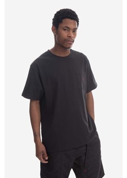 Gramicci t-shirt bawełniany One Point Tee kolor czarny gładki G301.OGJ-White ze sklepu PRM w kategorii T-shirty męskie - zdjęcie 162845471