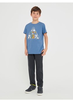 Sinsay - Koszulka z nadrukiem - mid blue ze sklepu Sinsay w kategorii T-shirty chłopięce - zdjęcie 162851960