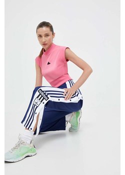 adidas Originals spodnie dresowe Adicolor Classics Adibreak Track Pants IK3853 kolor granatowy wzorzyste ze sklepu PRM w kategorii Spodnie damskie - zdjęcie 162853762