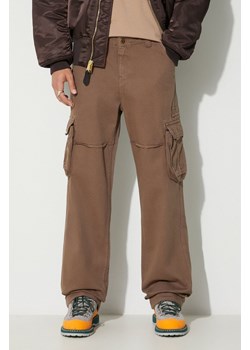Alpha Industries spodnie bawełniane Jet Pant kolor beżowy proste 101212.183 ze sklepu PRM w kategorii Spodnie męskie - zdjęcie 162853772