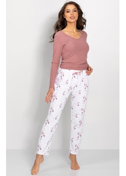 Piżama bawełniana Anabelle, Kolor różowo-biały, Rozmiar S, Momenti per me ze sklepu Intymna w kategorii Piżamy damskie - zdjęcie 162855780