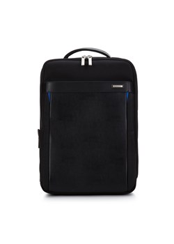 Męski plecak na laptopa 15,6" z portem USB czarny ze sklepu WITTCHEN w kategorii Plecaki - zdjęcie 162859903