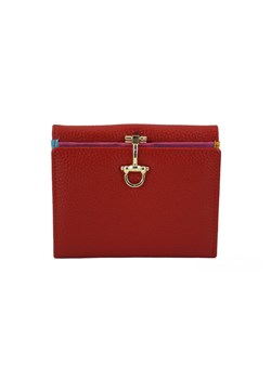 Elegancki portfel ze złotym zapięciem - Czerwony ze sklepu Barberinis w kategorii Portfele damskie - zdjęcie 162861404