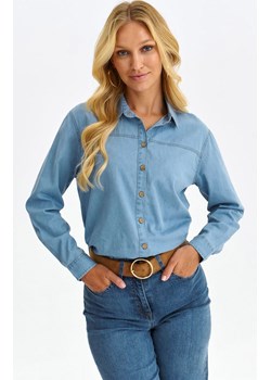 Top Secret koszula jeansowa damska z długim rękawem SKL3464, Kolor niebieski, Rozmiar 34, Top Secret ze sklepu Primodo w kategorii Koszule damskie - zdjęcie 162863342